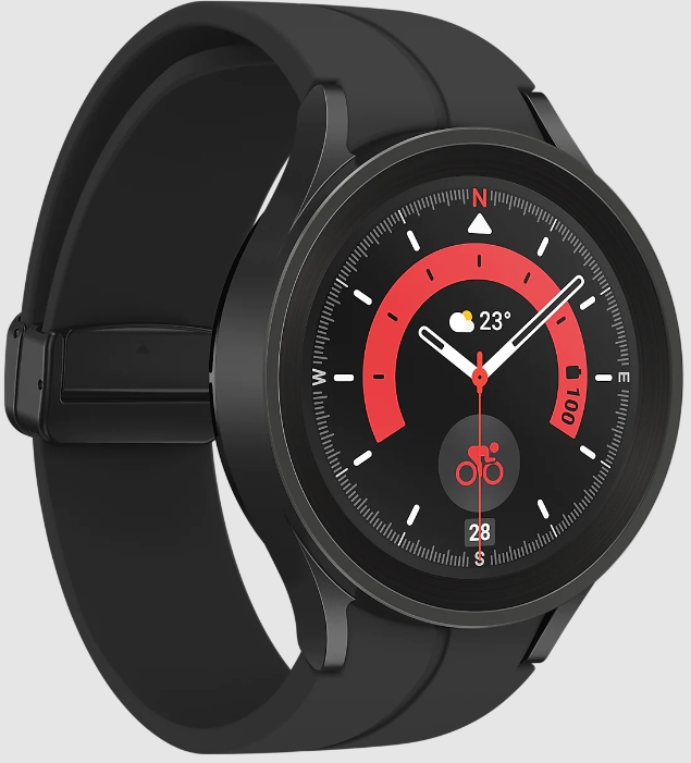 Умные часы Samsung Galaxy Watch 5 Pro, 45mm Global Black Titanium (Черный титан)
