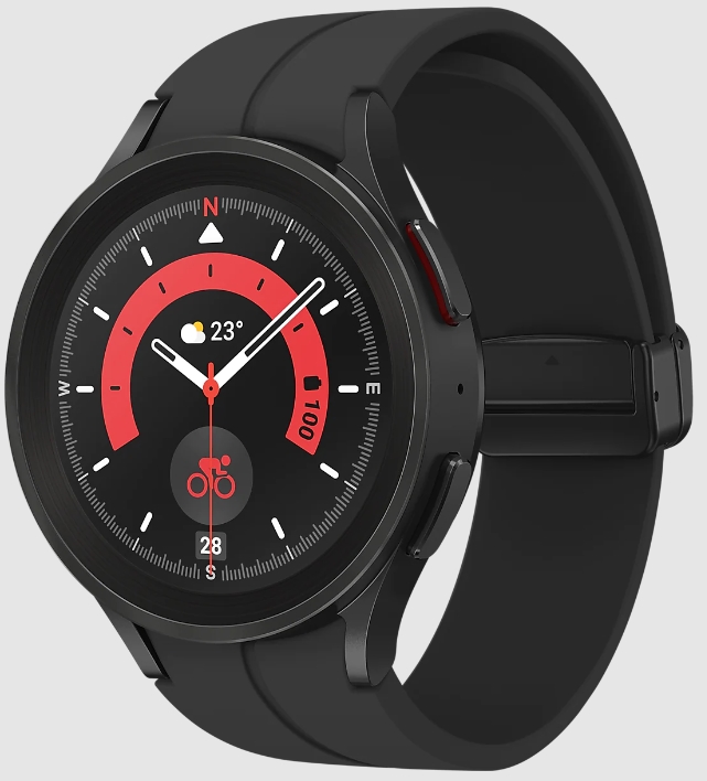 Умные часы Samsung Galaxy Watch 5 Pro, 45mm Global Black Titanium (Черный титан)