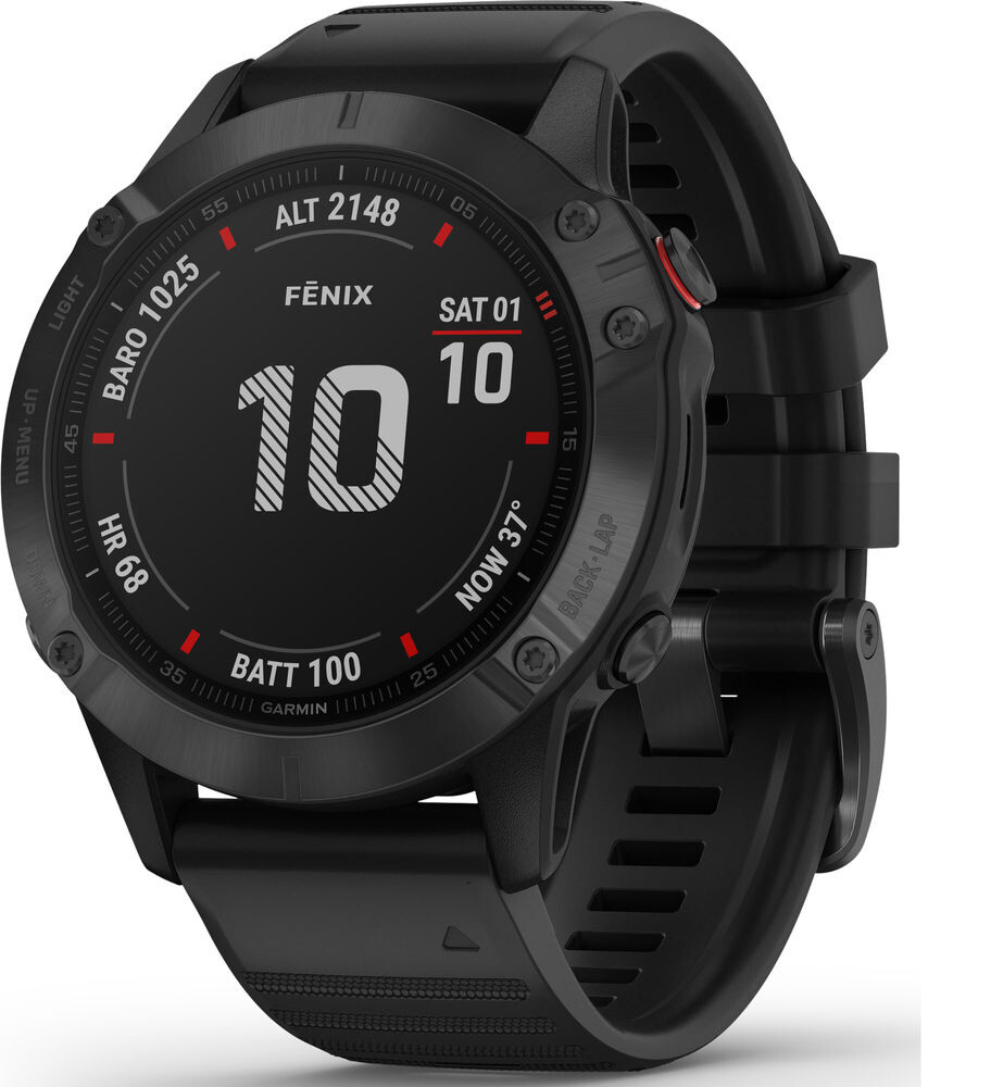 Умные часы Garmin Fenix 6S Pro Black (Черный)