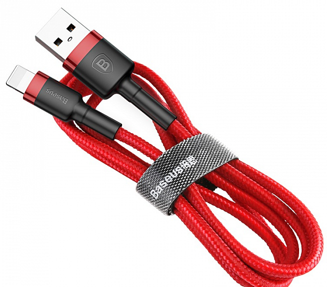 Кабель Lightning Baseus CALKLF-C09 Cafule Cable USB For Lightning 1.5А 2м Red (Красный)