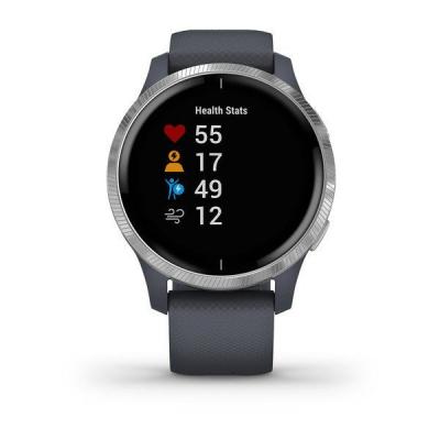 Умные часы Garmin Venu Gray (Синий гранит/серебристый)