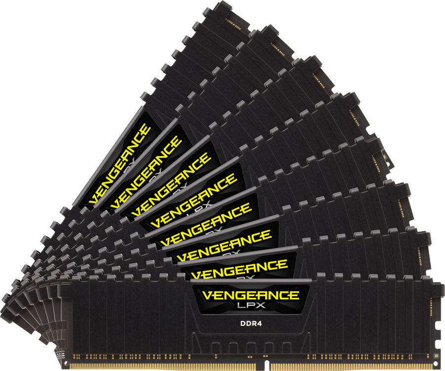 Оперативная память CORSAIR Vengeance LPX CMK128GX4M8A2400C14 DDR4 - 8x 16Гб 2400, DIMM, Ret