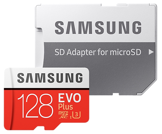 Карта памяти Samsung Micro SDXC Evo Plus 128GB Class 10 Переходник в комплекте (MB-MC128D)