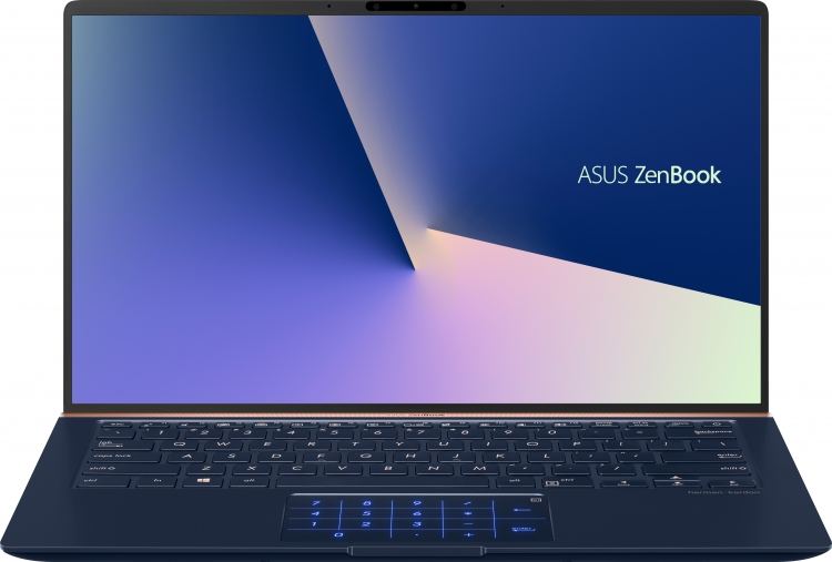 Ноутбук Asus Zenbook UX433FA-A5090T ( Intel Core i5 8265U/8Gb/256Gb SSD/Intel UHD Graphics 620/14"/1920x1080/Нет/Windows 10 Home) Blue (Синий)