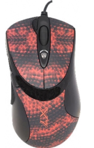 Компьютерная мышь A4Tech XL-740K лазерная проводная USB, черный и красный [xl-740k usb]