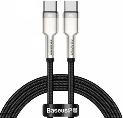 Кабель Baseus Cafule Series Metal Data Cable Type-C to Type-C 100W 1m (CATJK-C01) Black (Черный)