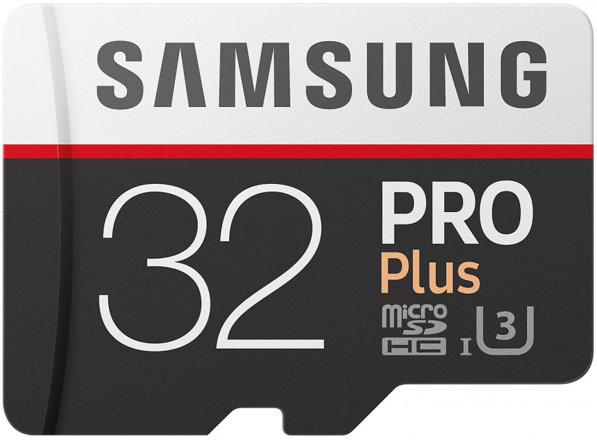 Карта памяти Samsung Micro SDHC PRO Plus 32GB Class 10 Переходник в комплекте (MD32DA/RU)