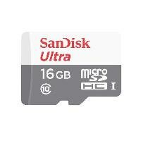 ����� ������ SanDisk Micro SDHC Ultra 320X 16GB Class 10 ���������� � ��������� (SDSQUNB-016G-GN3MA)