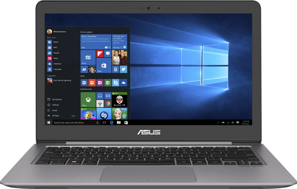 Ноутбук Asus Zenbook UX310UA-FC676T ( Intel Core i5 7200U/4Gb/500Gb HDD/128Gb SSD/Intel HD Graphics 620/13,3"/1920x1080/Windows 10) Серый