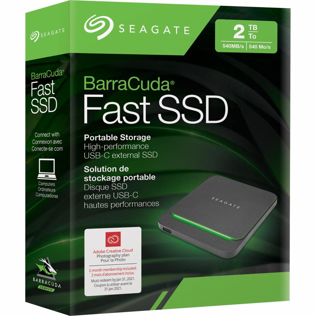 Внешний SSD накопитель Seagate BarraCuda Fast SSD 2Tb