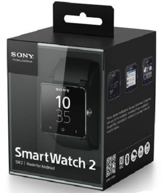 Умные часы Sony Smart Watch 2 (SWR12) Black, 24mm