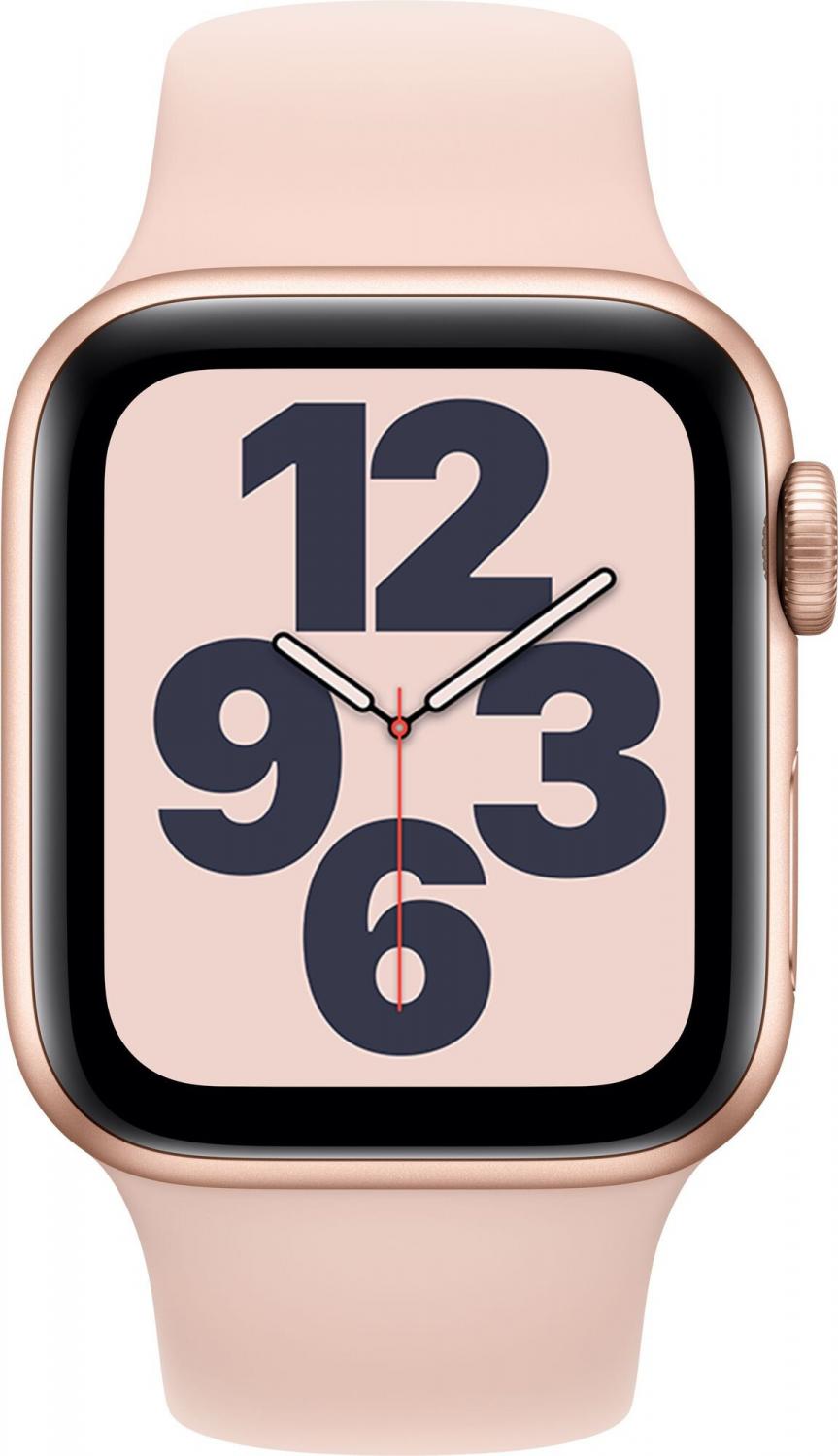 Умные часы Apple Watch SE GPS 40mm Aluminum Case with Sport Band Gold (Золотистый/розовый песок)