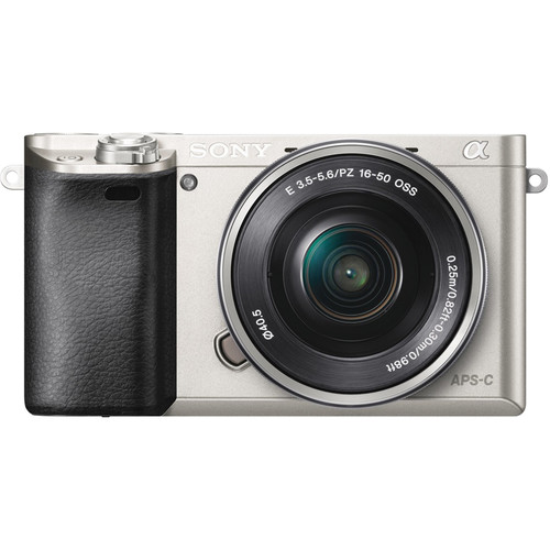 Беззеркальный фотоаппарат со сменной оптикой Sony Alpha ILCE-6000 Kit Серебристый
