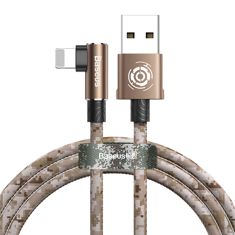 Кабель Lightning Baseus CALMC-A12 Camouflage Mobile Game Cable USB For iP 2.4A 1м Brown (Коричневый)