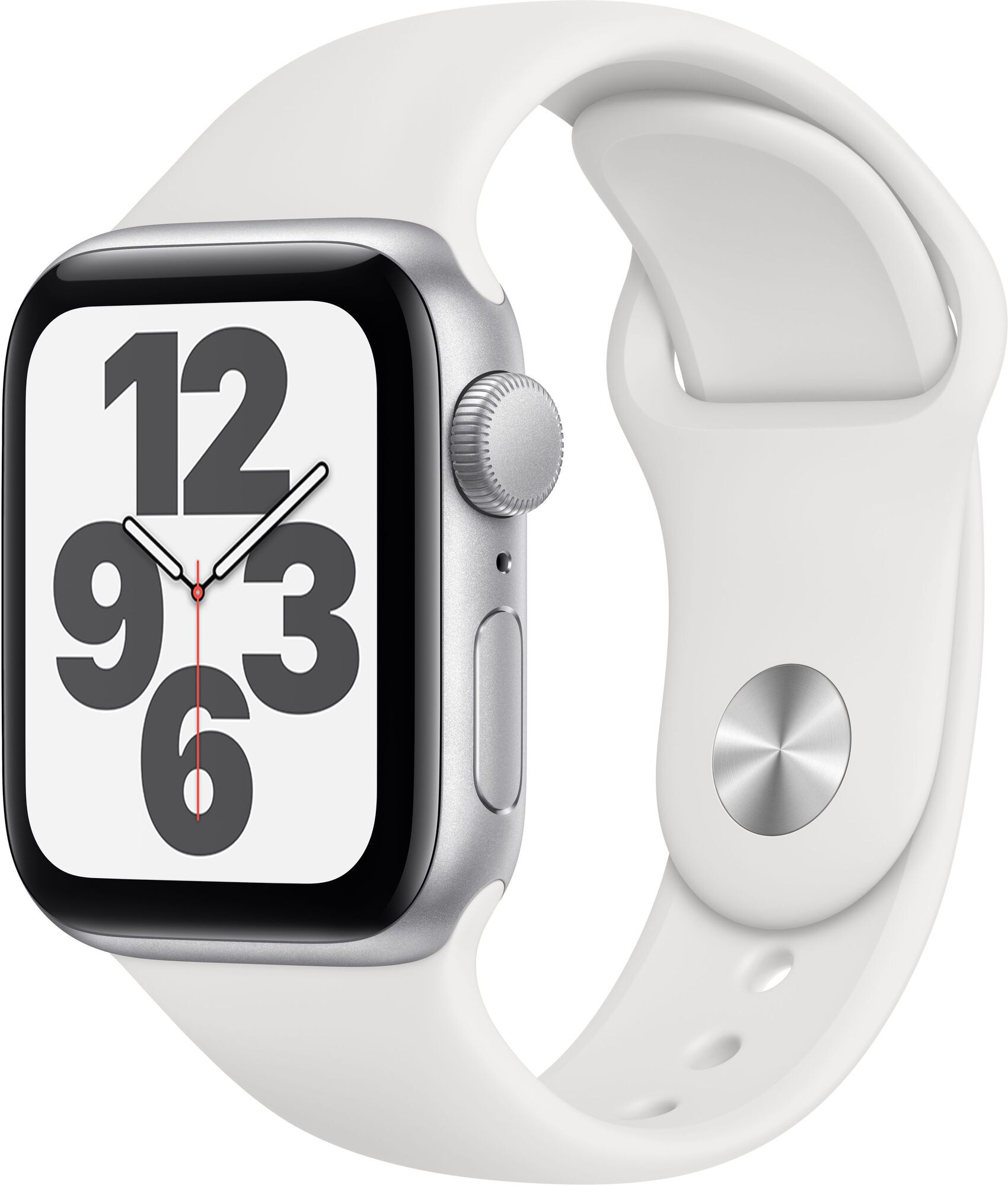 Умные часы Apple Watch SE GPS 40mm Aluminum Case with Sport Band White (Серебристый/белый)