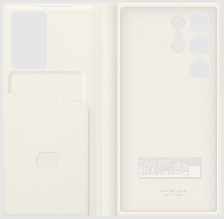 Чехол-книжка Samsung Smart View Wallet Case для  Galaxy S23 Ultra Бежевый