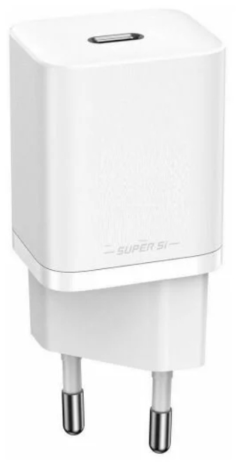 Сетевая зарядка Baseus Super Si 1C fast wall charger USB Type C 30 W Power Delivery Quick Charge (CCSUP-J02) White (Белый)
