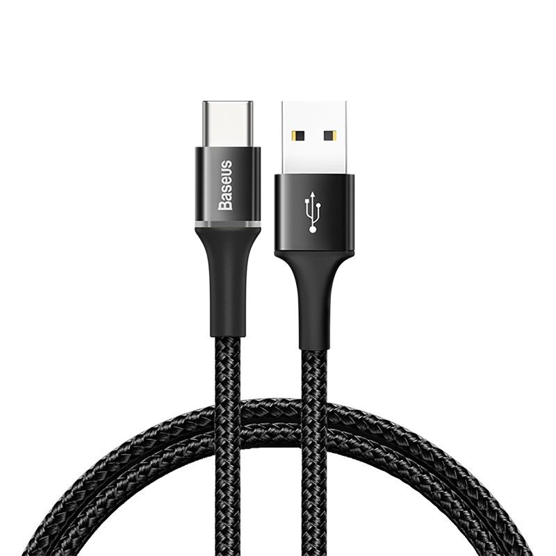 Кабель Type-C Baseus CATGH-C01 Halo Data Cable USB For Type-C 2A 2м Black (Черный)