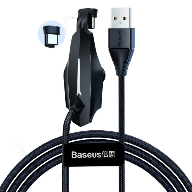 Кабель Type-C Baseus CATXA-A01 Colorful Sucker RPG Data Cable USB for Type-C 3A 1,2м Black (Черный)