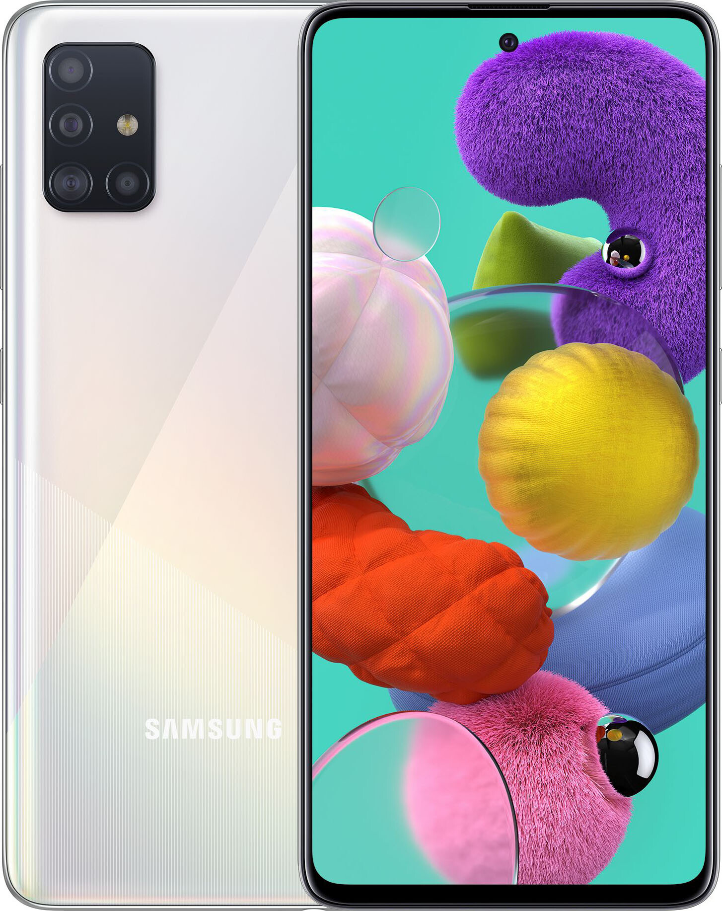 Смартфон Samsung Galaxy A51 4/64GB Global Prism Crush White (Белый)