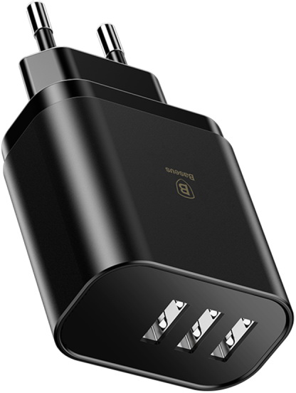Сетевая зарядка Baseus CCALL-BH01 Mirror Lake Intelligent Digital Display Black (Черный)