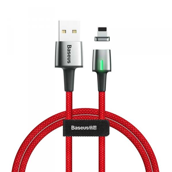 Кабель Lightning Baseus CALXC-B09 Zinc Magnetic Cable USB For iP 1.5A 2м Red (Красный)