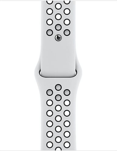 Умные часы Apple Watch SE GPS 44mm Aluminum Case with Nike Sport Band Silver (Серебристый/Чистая платина/чёрный)