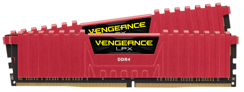 Оперативная память CORSAIR Vengeance LPX CMK32GX4M2A2666C16R DDR4 - 2x 16Гб 2666, DIMM, Ret