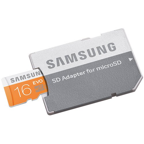 Карта памяти Samsung Micro SDHC EVO 16GB Class 10 Переходник в комплекте (MB-MP16D)