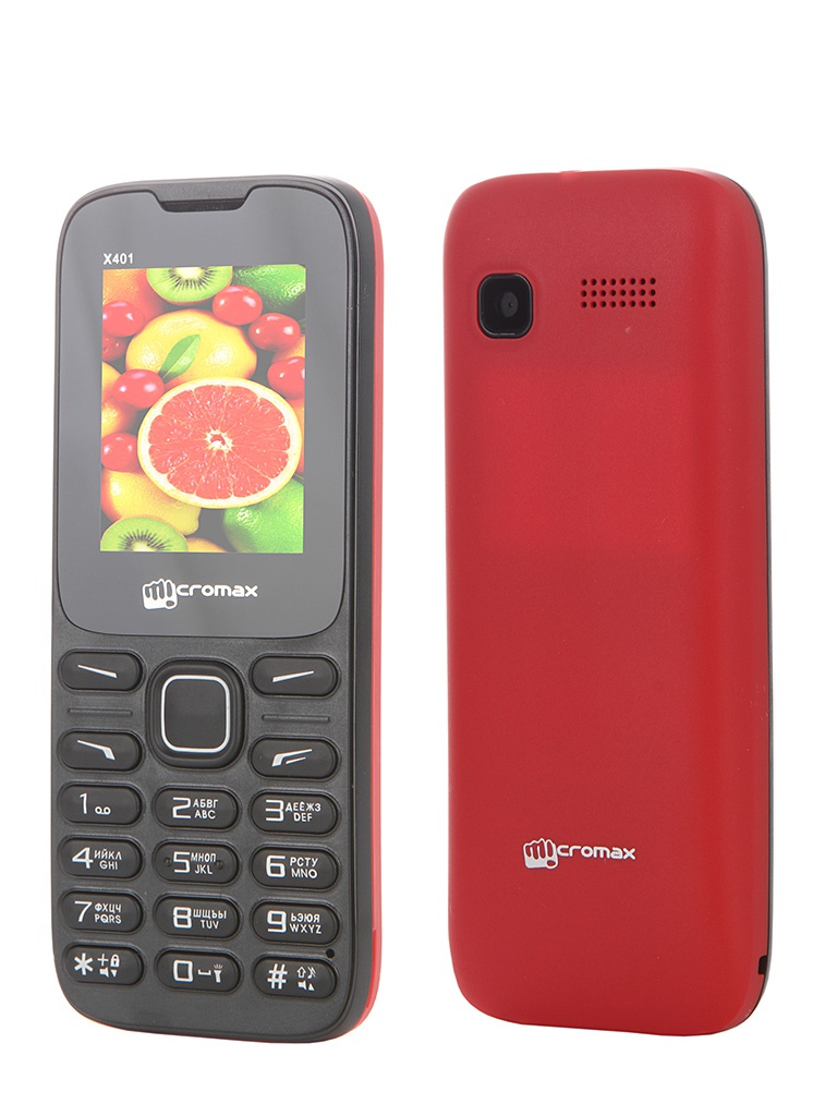 Мобильный телефон Micromax X401 Dual Sim Red