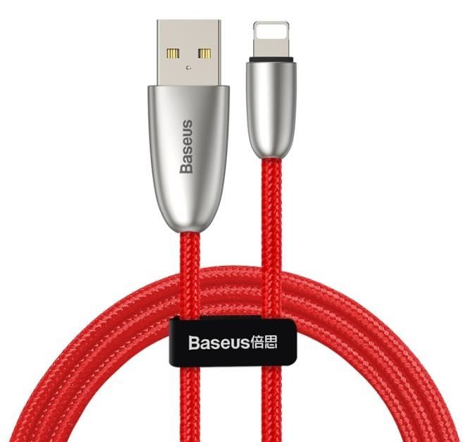 Кабель Lightning Baseus CALHJ-C09 Torch Series Data Cable USB for iP 2.4A 1м Red (Красный)