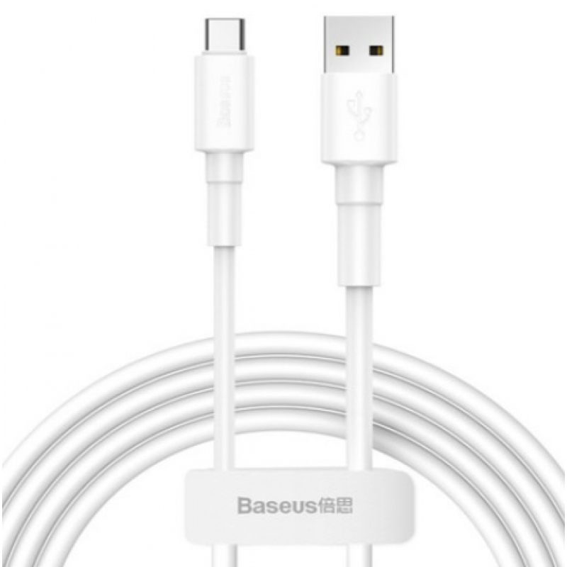 Кабель Type-C Baseus CATSW-02 Mini White Cable USB For Type-C 3A 1м White (Белый)