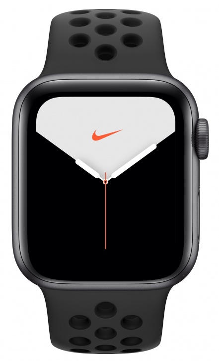 Умные часы Apple Watch Series 5 GPS 40mm Aluminum Case with Nike Sport Band Space Gray (Серый космос/антрацитовый/черный)