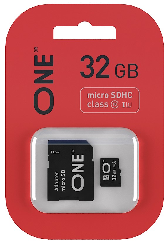  One Micro SDHC 32GB Class 10 Переходник в комплекте (ONE-USDH32GU1C10-RA)