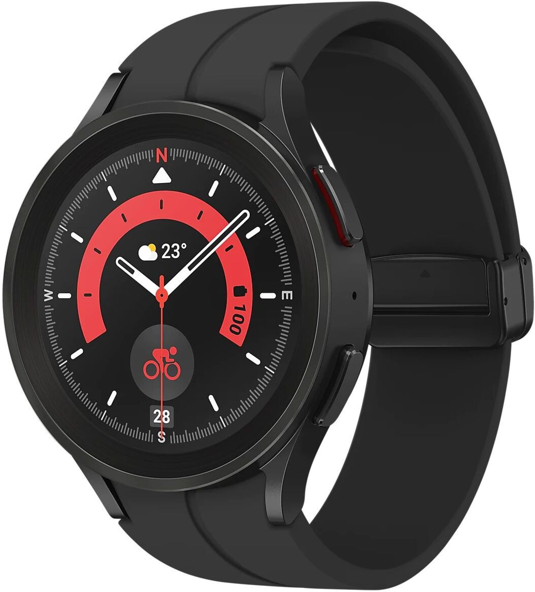Умные часы Samsung Galaxy Watch 5 Pro LTE, 45mm Global Black Titanium (Черный титан)