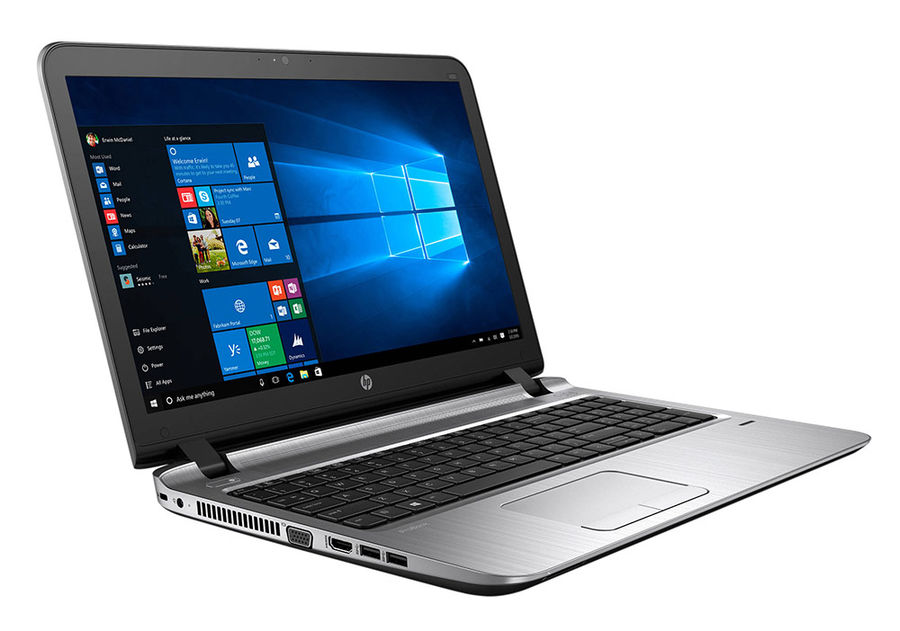 Ноутбук HP ProBook 455 G3 ( AMD A10 8700/4Gb/500Gb HDD/AMD Radeon R6/15,6"/1366x768/DVD-RW/Windows 7 Professional) Черный