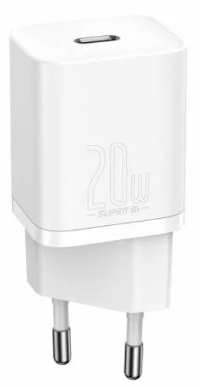 Сетевая зарядка Baseus Super Si Quick Charger 1C 20W EU (CCSUP-B02) White (Белый)