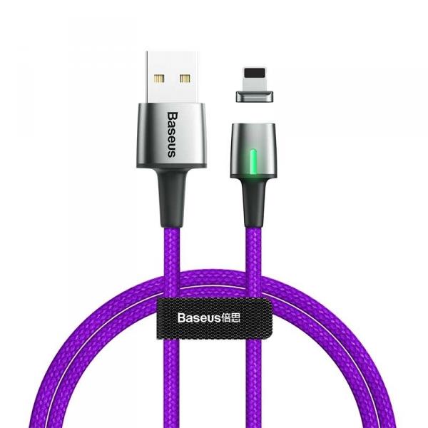 Кабель Lightning Baseus CALXC-B05 Zinc Magnetic Cable USB For iP 1.5A 2м Purple (Фиолетовый)
