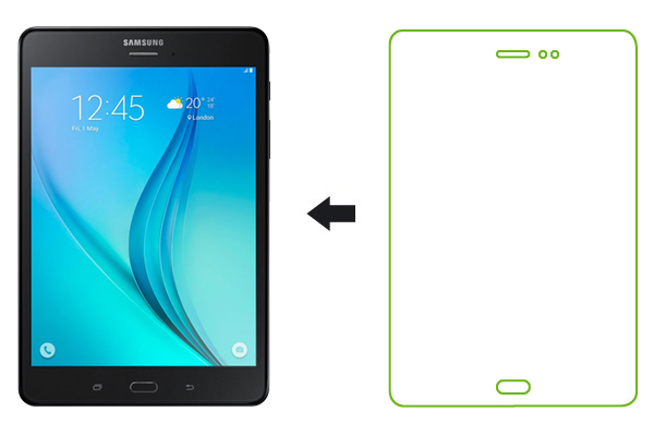 Защитное стекло Ainy (0,33mm) 9H для Samsung Galaxy Tab A 8.0