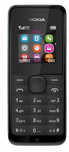 Мобильный телефон Nokia 105 Черный