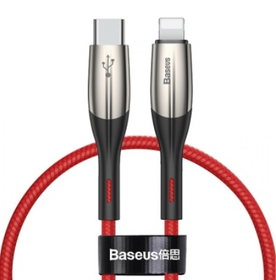 Кабель Type-C Baseus CATLSP-09 Horizontal Data Cable Type-C to iP PD 18W 1м Red (Красный)