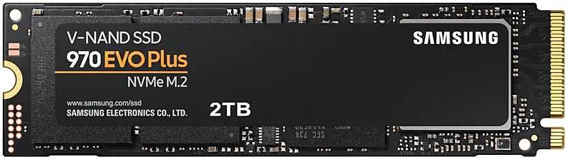 SSD Накопитель Samsung 970 EVO Plus, 2 000Gb, M.2 2280, PCI-E x4, SSD (MZ-V7S2T0B)