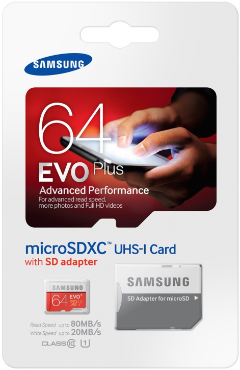  Samsung Micro SDXC Evo Plus 64GB Class 10 Переходник в комплекте