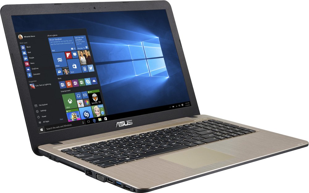 Ноутбук Asus X540SC-XX073T ( Intel Pentium N3700/2Gb/500Gb HDD/nVidia GeForce 810M/15,6"/1366x768/Нет/Windows 10) Коричневый