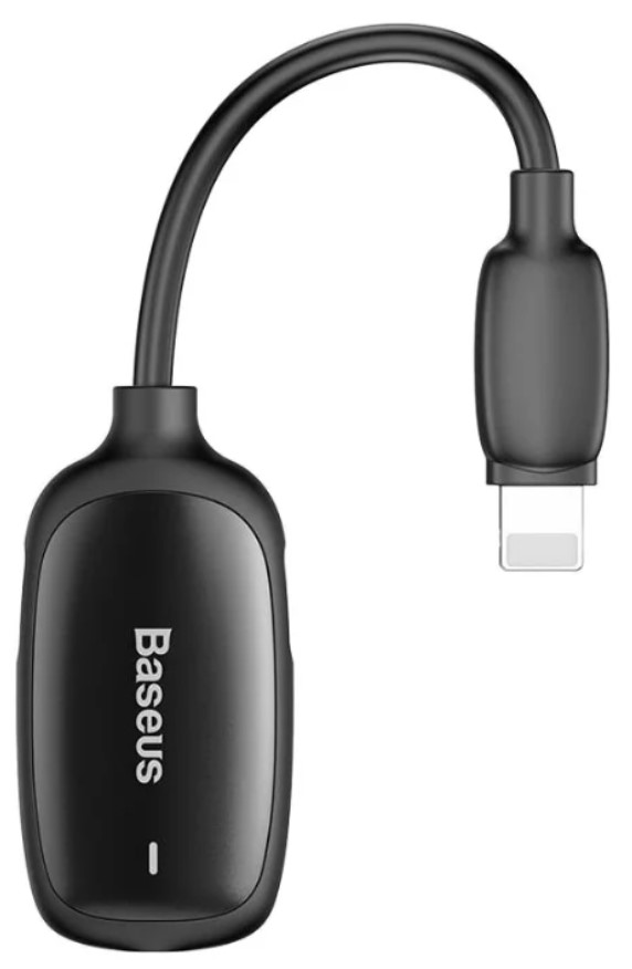 Аудио-адаптер Baseus CALL51-01 3-in-1 iP Male to Dual iP & 3.5mm Female Adapter L51 Black (Черный)
