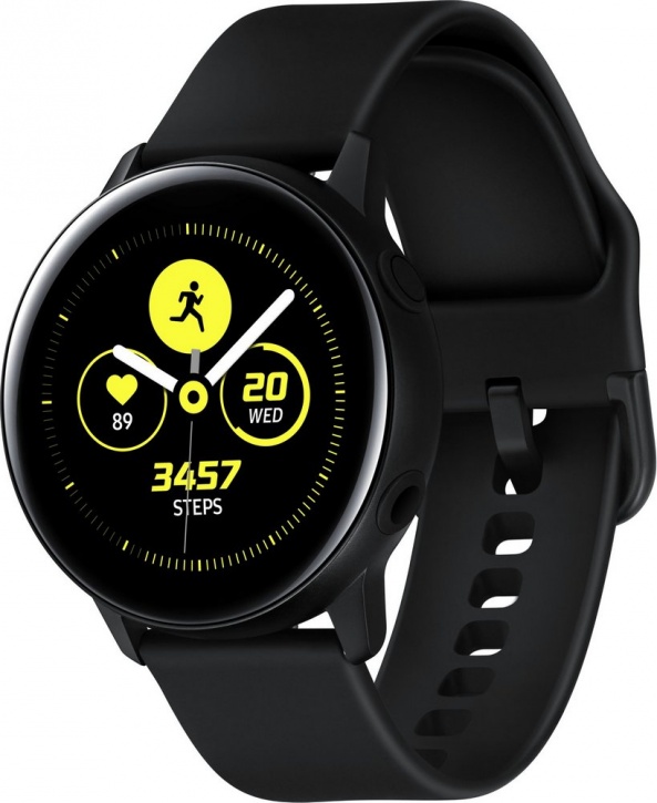 Умные часы Samsung Galaxy Watch Active Черный сатин