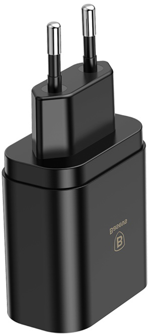 Сетевая зарядка Baseus CCALL-BH01 Mirror Lake Intelligent Digital Display Black (Черный)