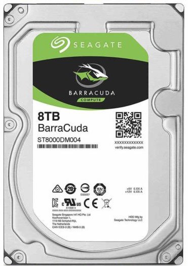 Жесткий диск Seagate Barracuda Pro ST8000DM004, 8Tb, 3.5", SATA III, HDD (ST8000DM004)
