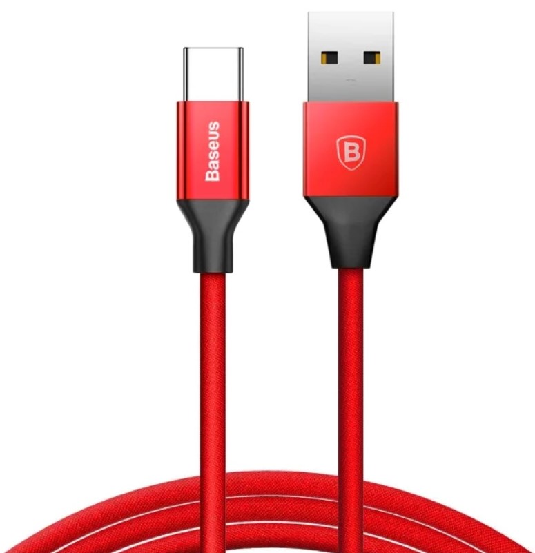 Кабель Type-C Baseus CATYW-09 Yiven Cable For Type-c 3A 1,2м Red (Красный)