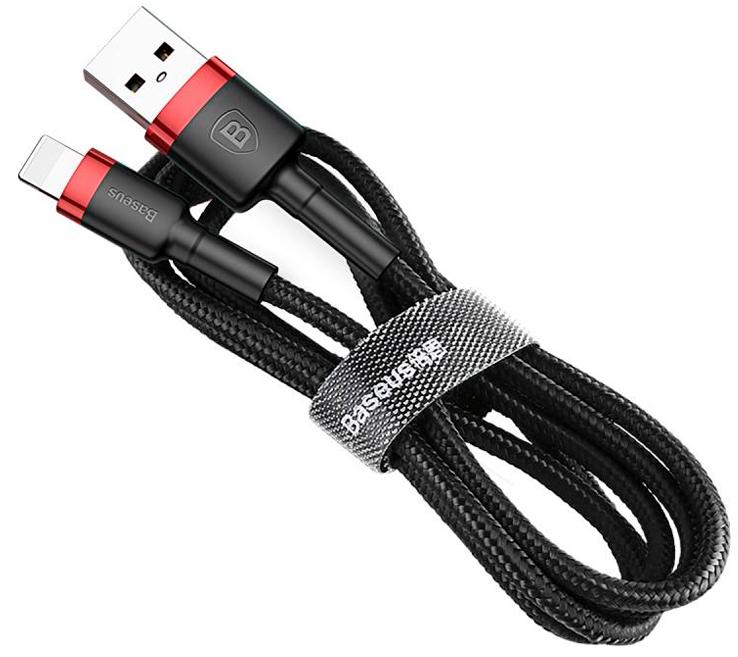 Кабель Lightning Baseus CALKLF-H91 Cafule special edition USB - Lightning 2м Black/Red (Черный/Красный)